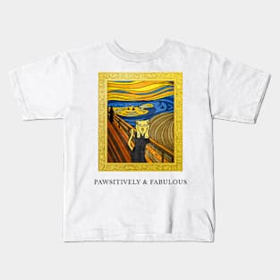 PAWSITIVELY & FABULOUS Kids T-Shirt